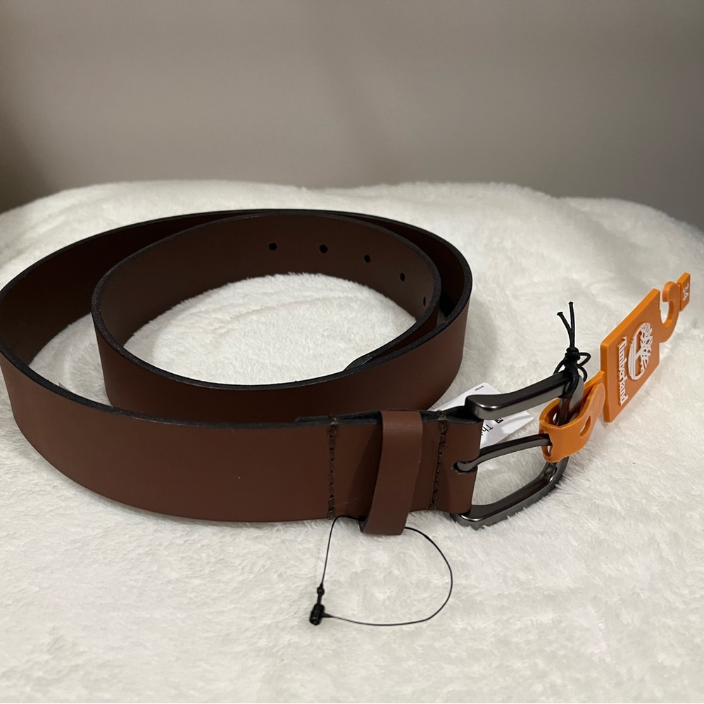 NWT Men’s Timberland Brown Leather Belt (34) BD5453/01